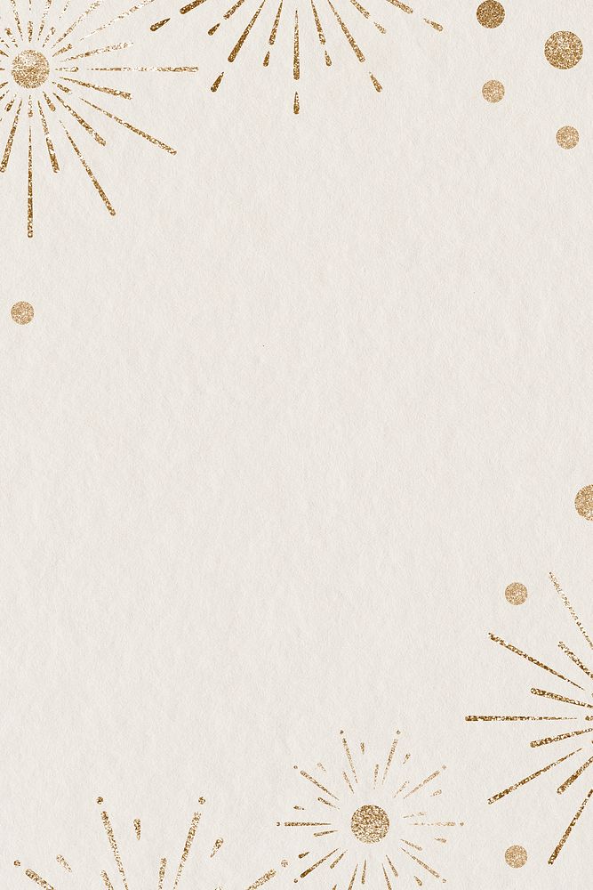 Sparkling firework beige background psd new year celebration