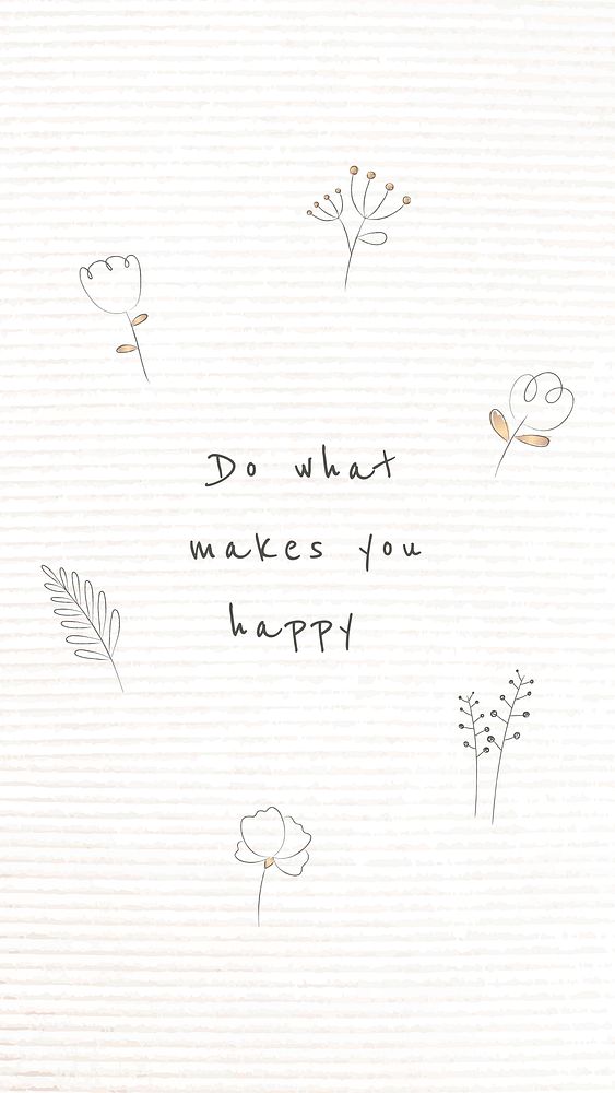 Do what makes you happy text vector on aesthetic beige background