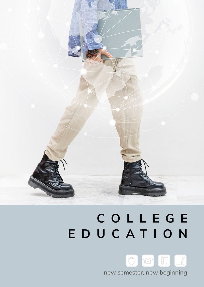 College education template psd for new new beginning