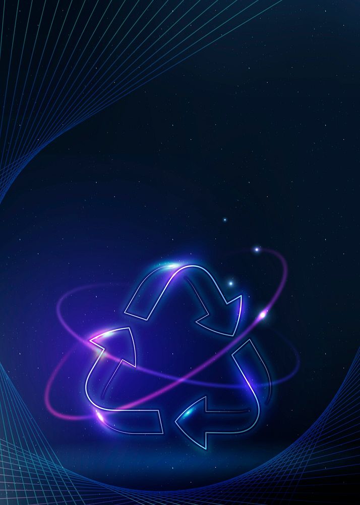 Recycle background psd in dark blue tone