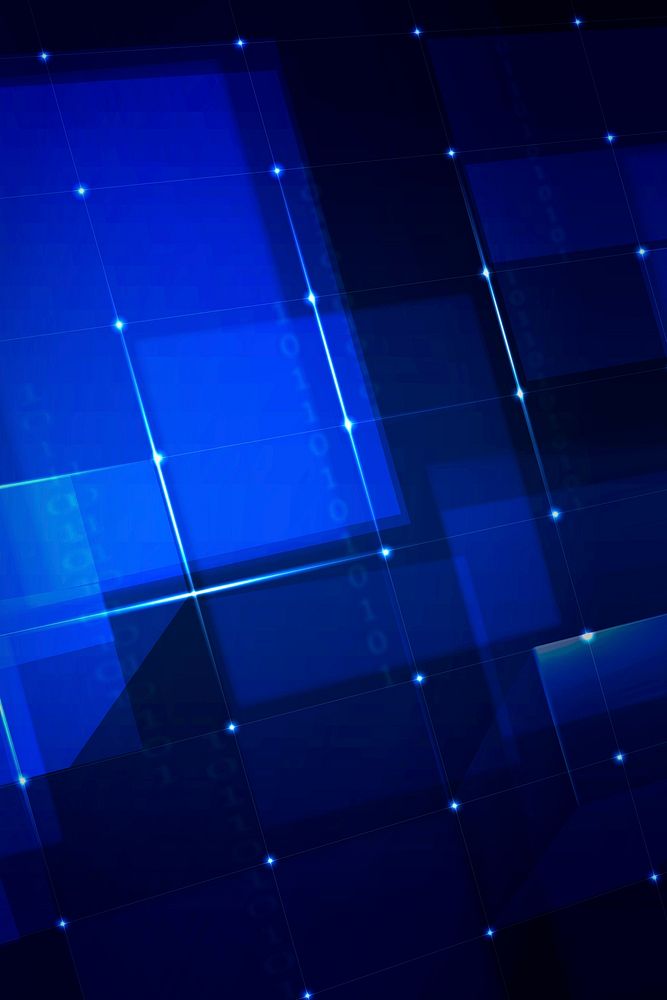 Futuristic networking technology background in blue tone