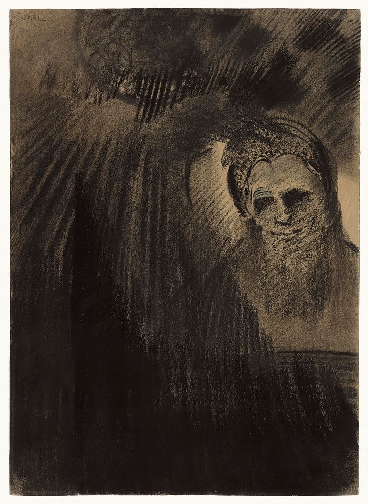 Apparition (1880&mdash;1890) by Odilon Redon. Original from the J.Paul Getty Museum. Digitally enhanced by rawpixel.