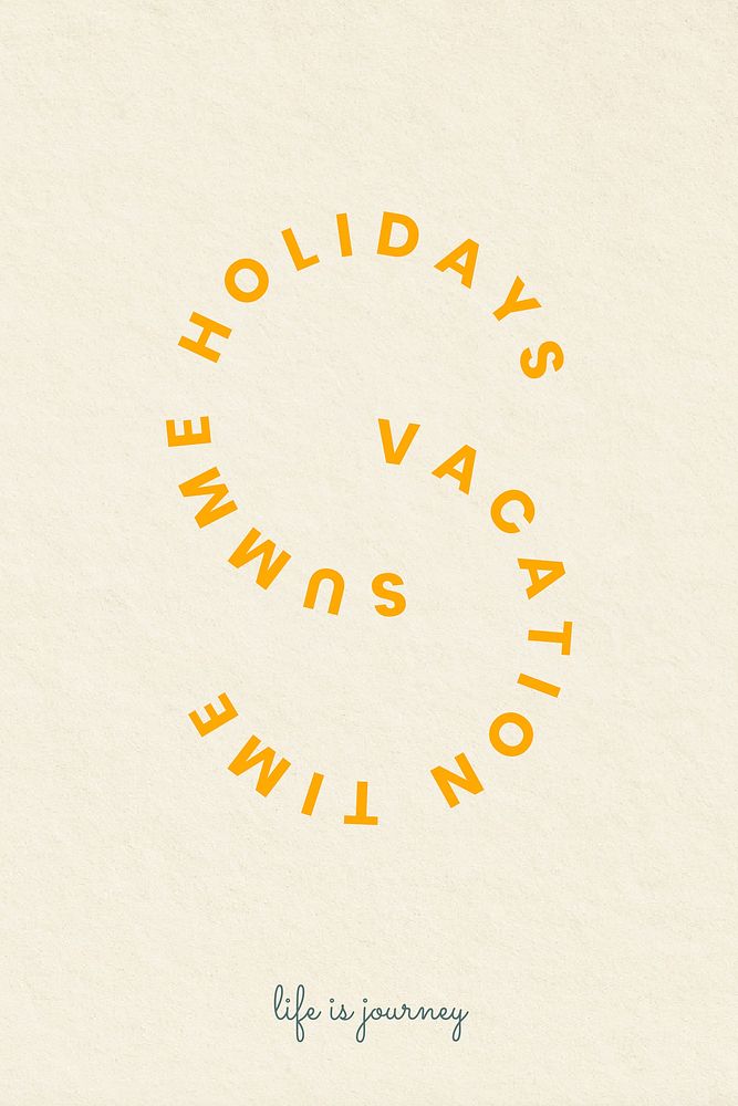 Aesthetic holidays theme badges vector with summer vacation typography illustration