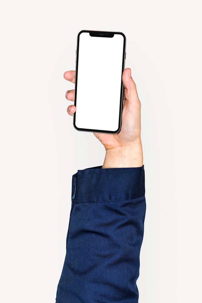 Hand holding smartphone photo