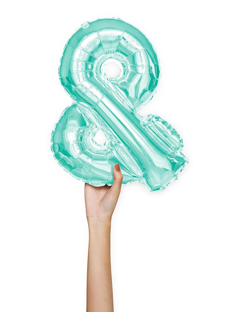And or ampersand symbol balloon