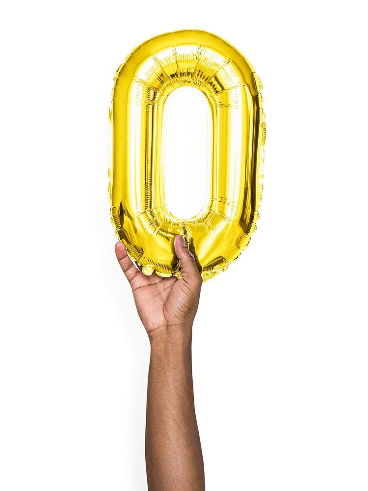 Capital letter O yellow balloon