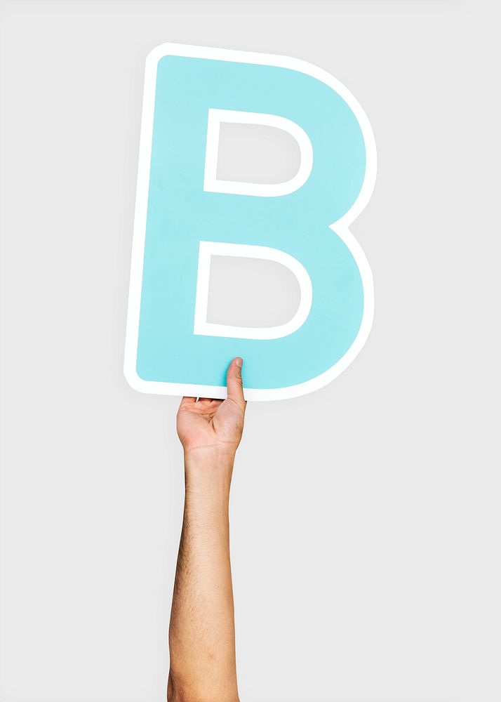 Hands Holding The Letter B | Free Photo - Rawpixel