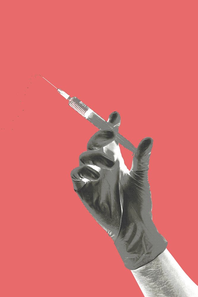Doctor holding a syringe in a gloved | Free PSD - rawpixel