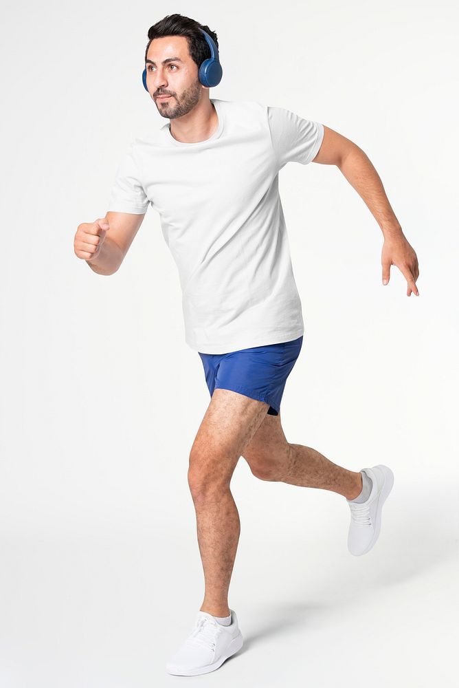 Men&rsquo;s blue running shorts sportswear apparel