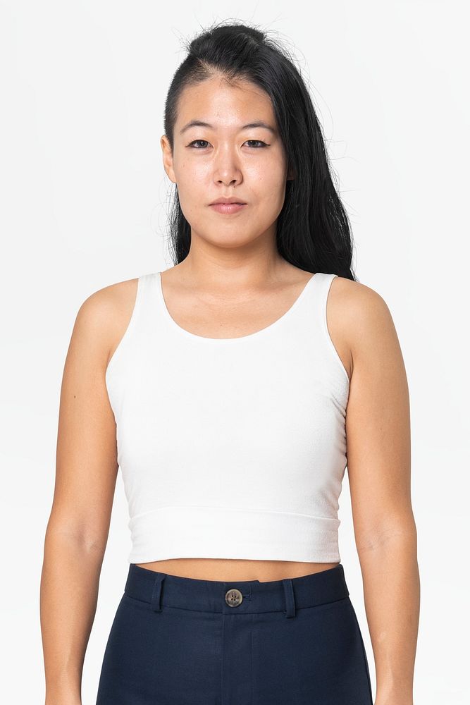 Tank top mockup psd and shorts women&rsquo;s summer apparel