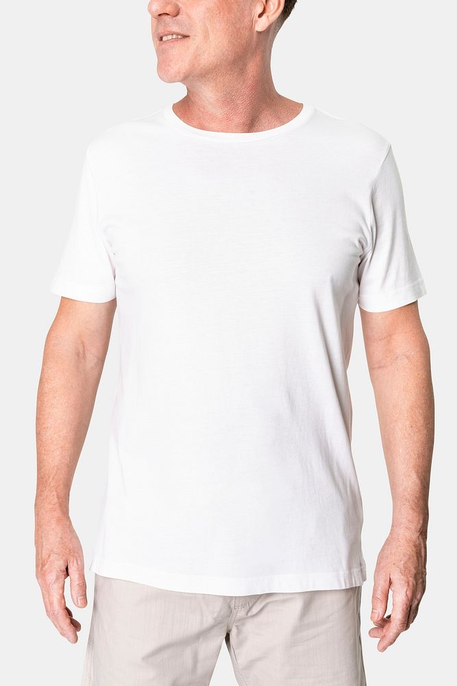 White shirt mockup psd men&rsquo;s apparel