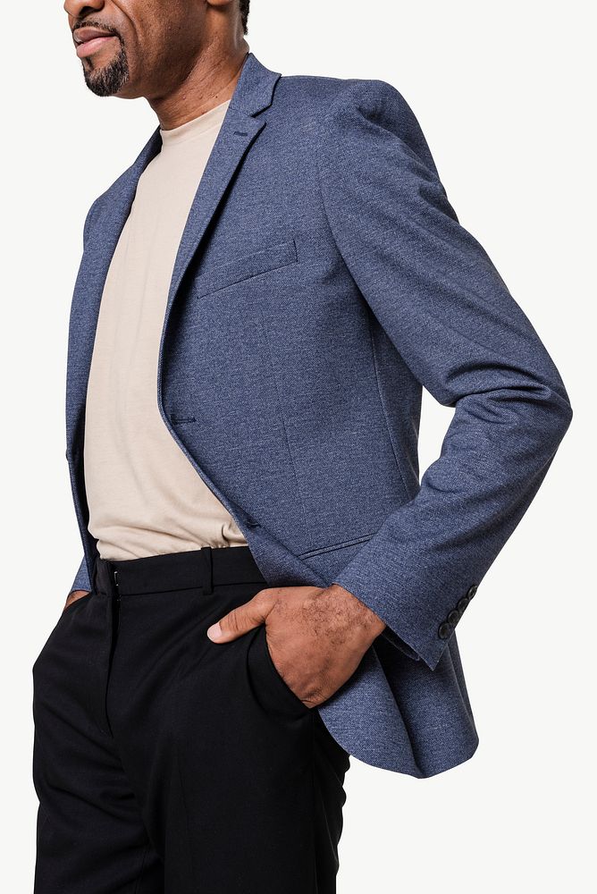 African American man wearing a formal blazer