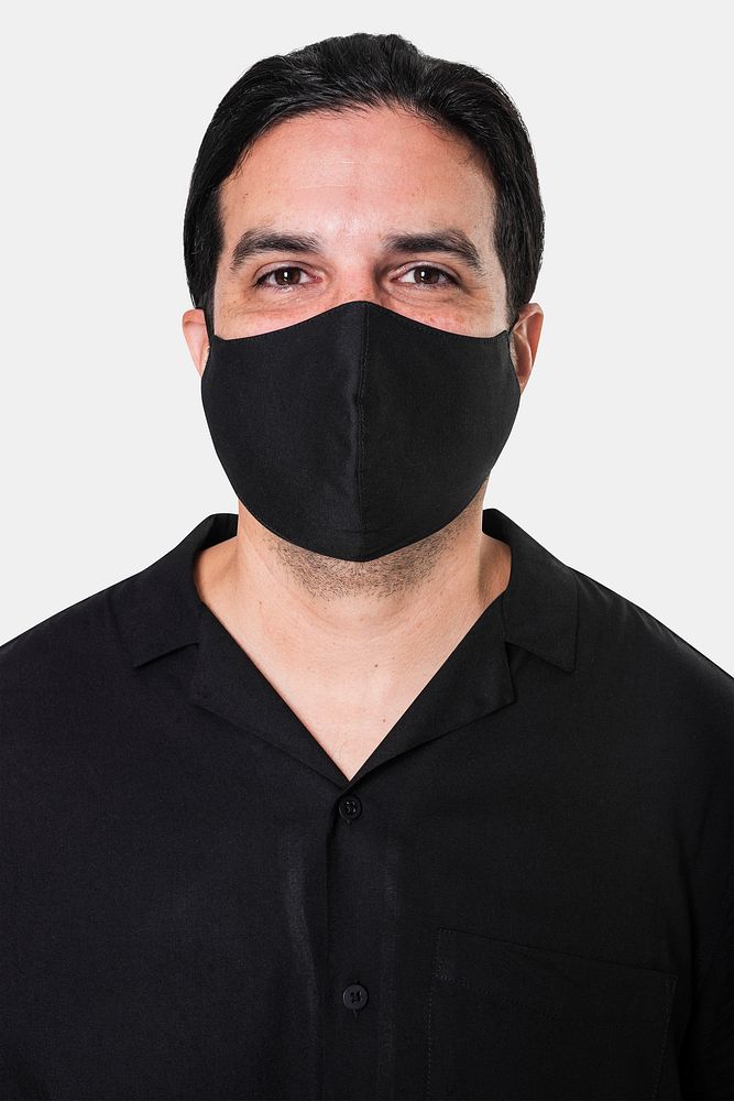 Face mask mockup psd the new normal lifestyle 