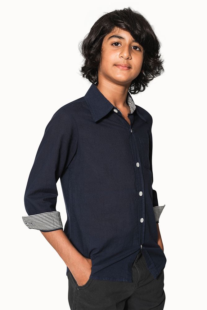 Plain shirts psd mockup for boys&rsquo; teen's apparel shoot
