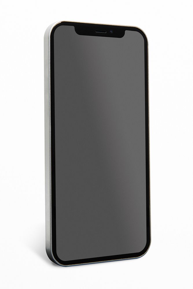 Smartphone black screen mockup psd innovative future technology