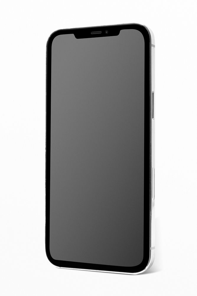 Black smartphone screen mockup psd innovative future technology