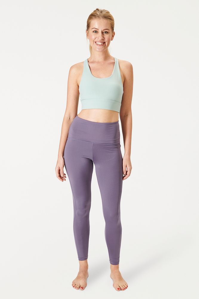 Women's yoga outfit mockup active wear