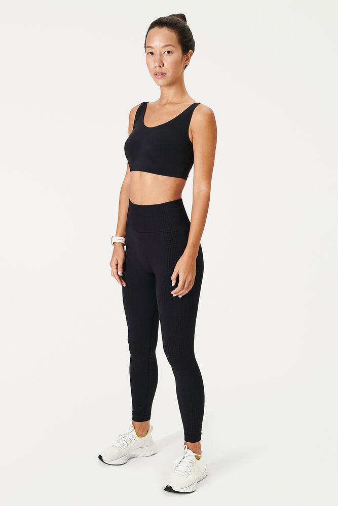 Women's yoga outfit mockup active wear psd