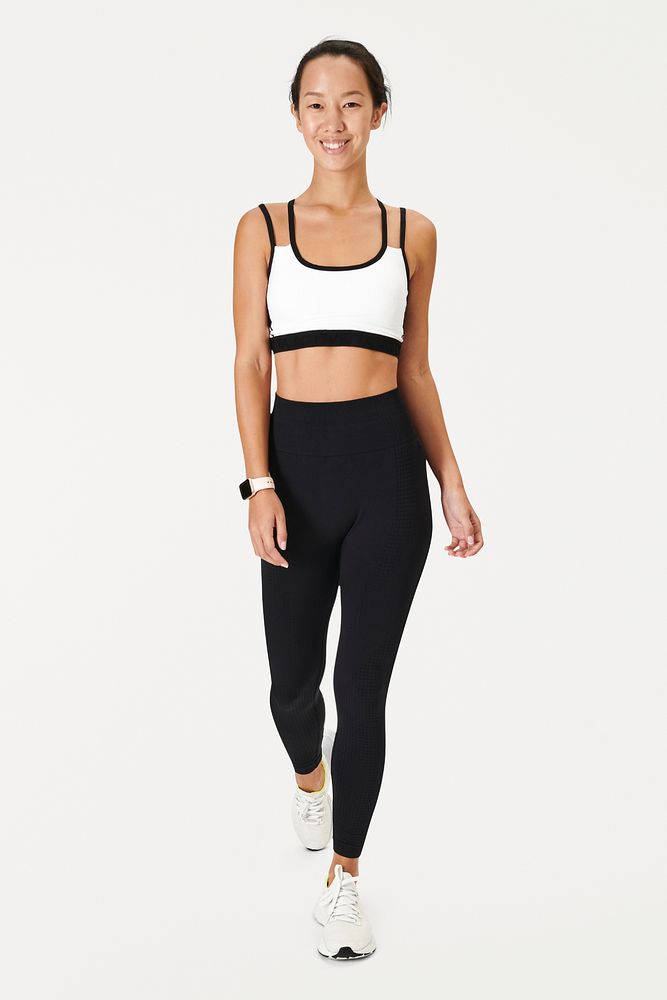 Women's yoga outfit mockup active wear psd