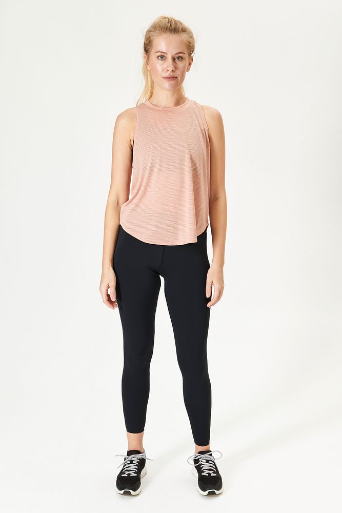 Women's yoga outfit mockup active wear