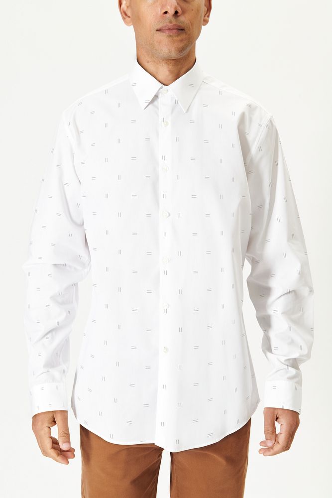 Man in a patterned shirt mockup 