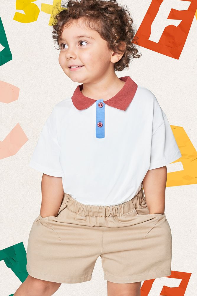 Kid's polo shirt and short pants