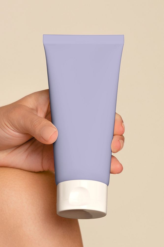 Body lotion tube, blank beauty packaging 