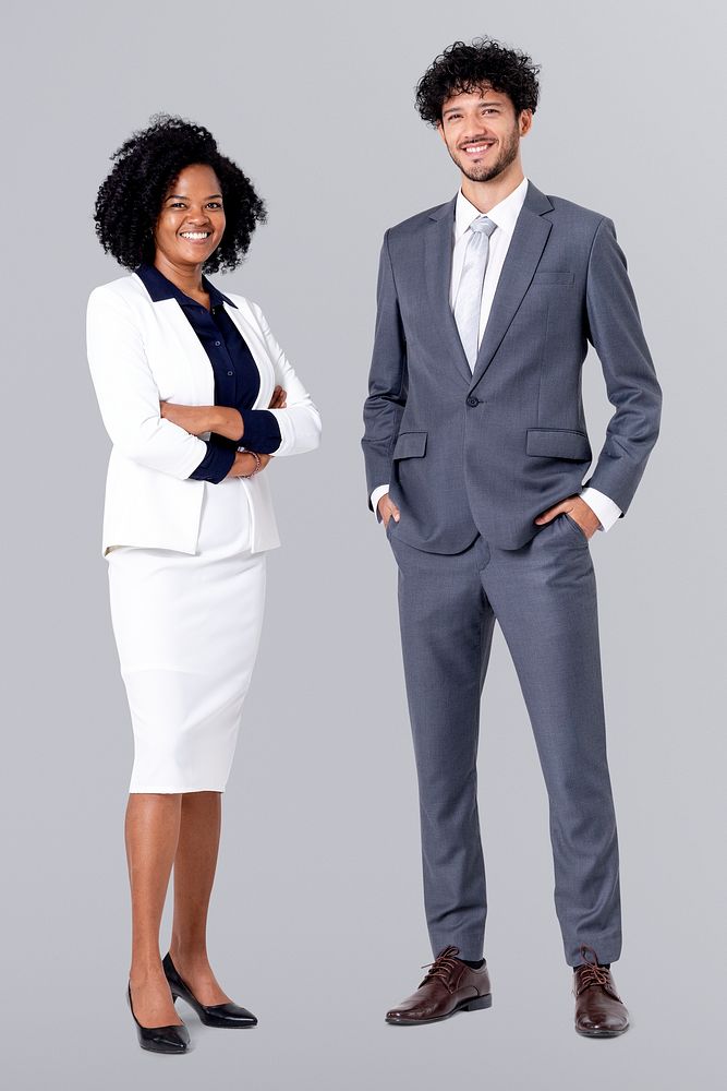 Diverse business people full body portrait for jobs and career campaign