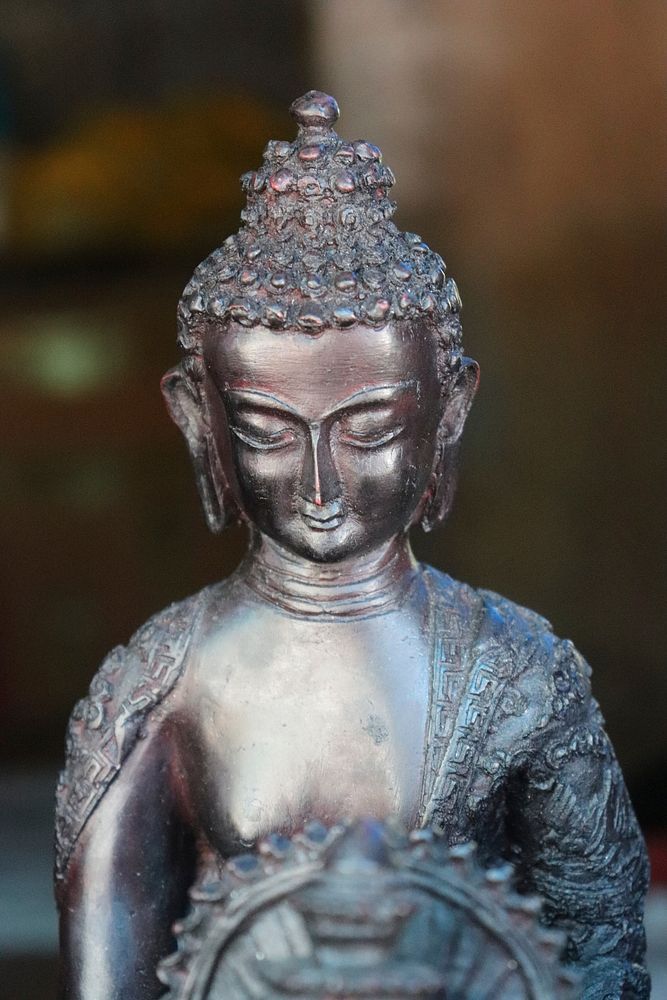 Buddha statue. Original public domain image from Wikimedia Commons