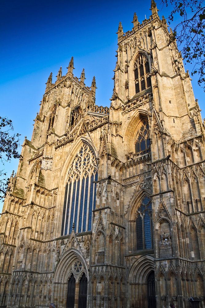 York Minster. Located in York, Yorkshire, England, UK. Original public domain image from Wikimedia Commons