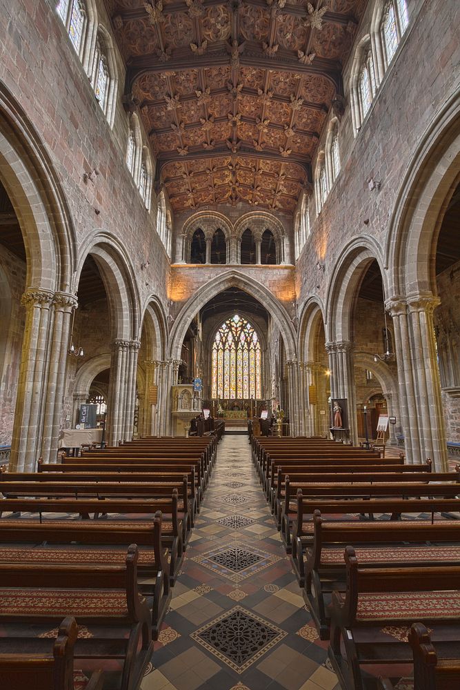 Church of St Mary The Virgin. Located in Shrewsbury, Shropshire, England, UK. Original public domain image from Wikimedia…