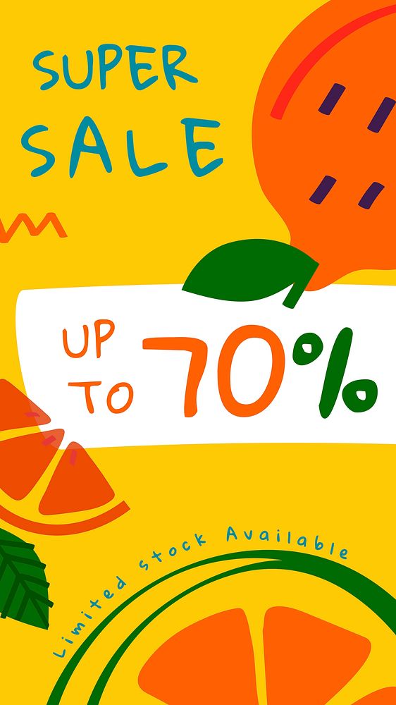 Up to 70% summer sale template vector 