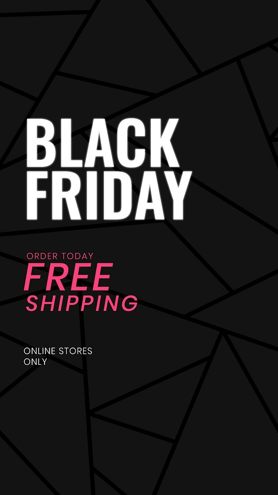 Black Friday vector text on modern mosaic pattern banner template