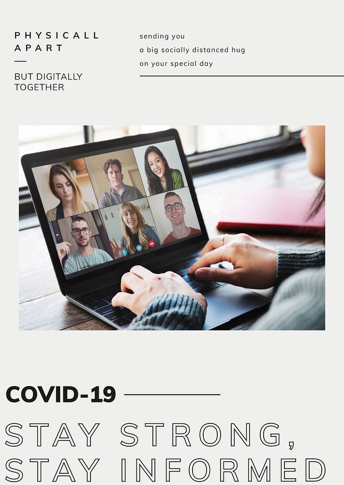 Covid 19 template psd in new normal