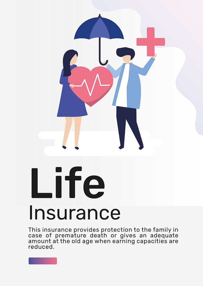 Life insurance template psd for poster