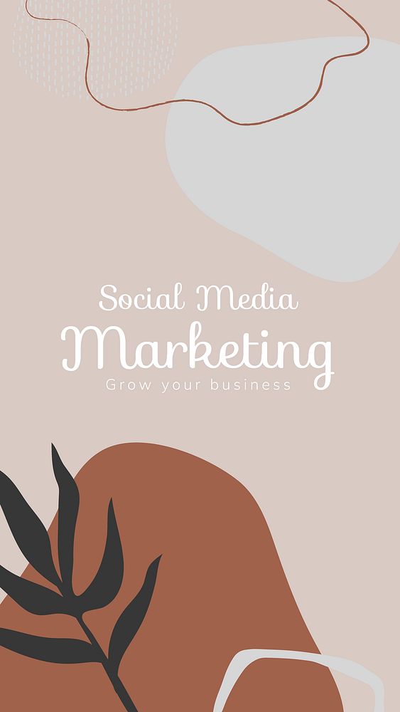 Business consulting Instagram story template, editable Memphis beige design vector