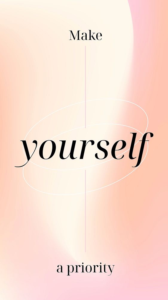 Self love quote Instagram story template, aesthetic beige design vector