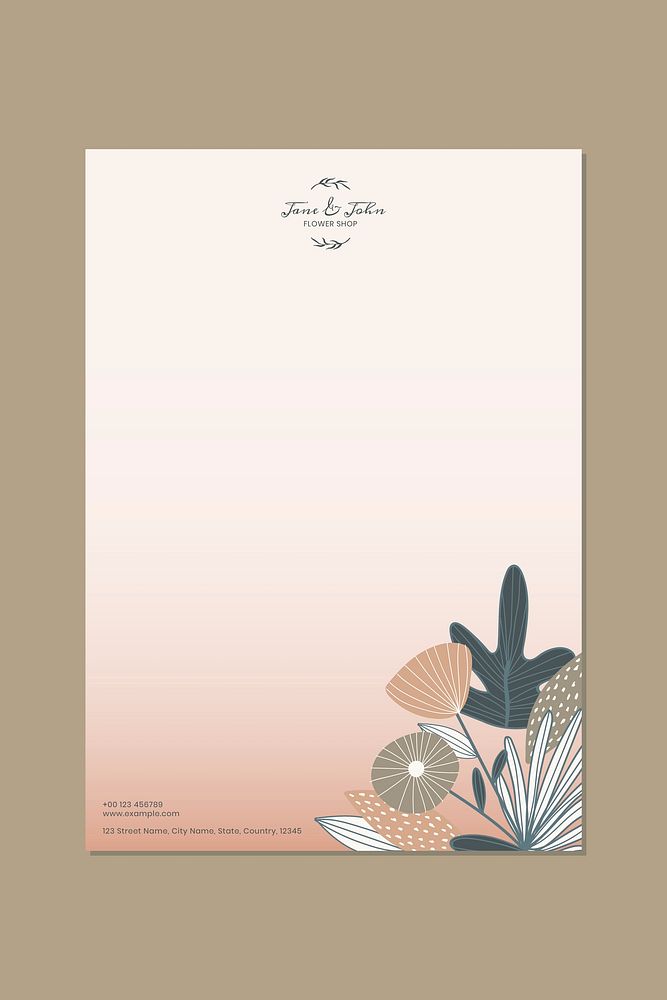Flower shop poster design vector