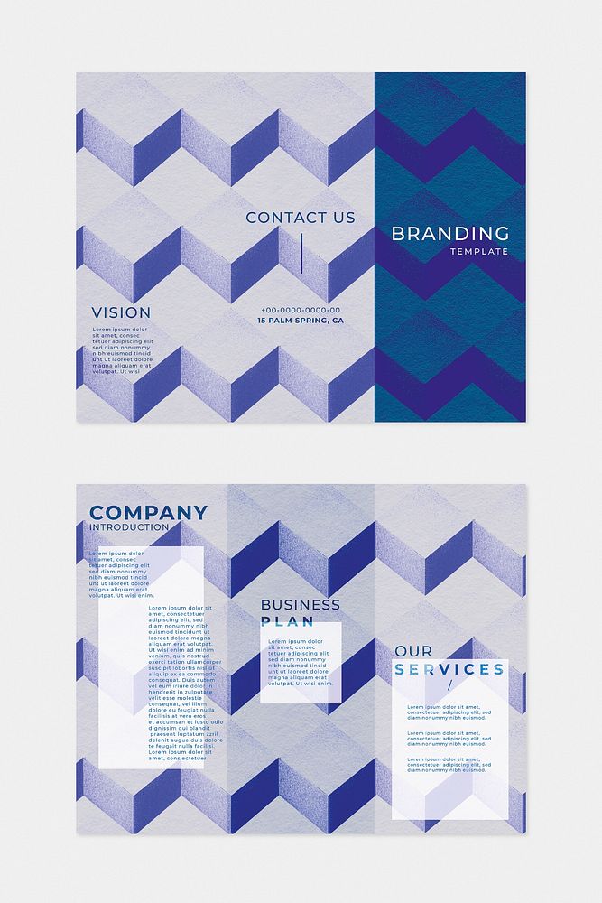 Branding brochure template vector