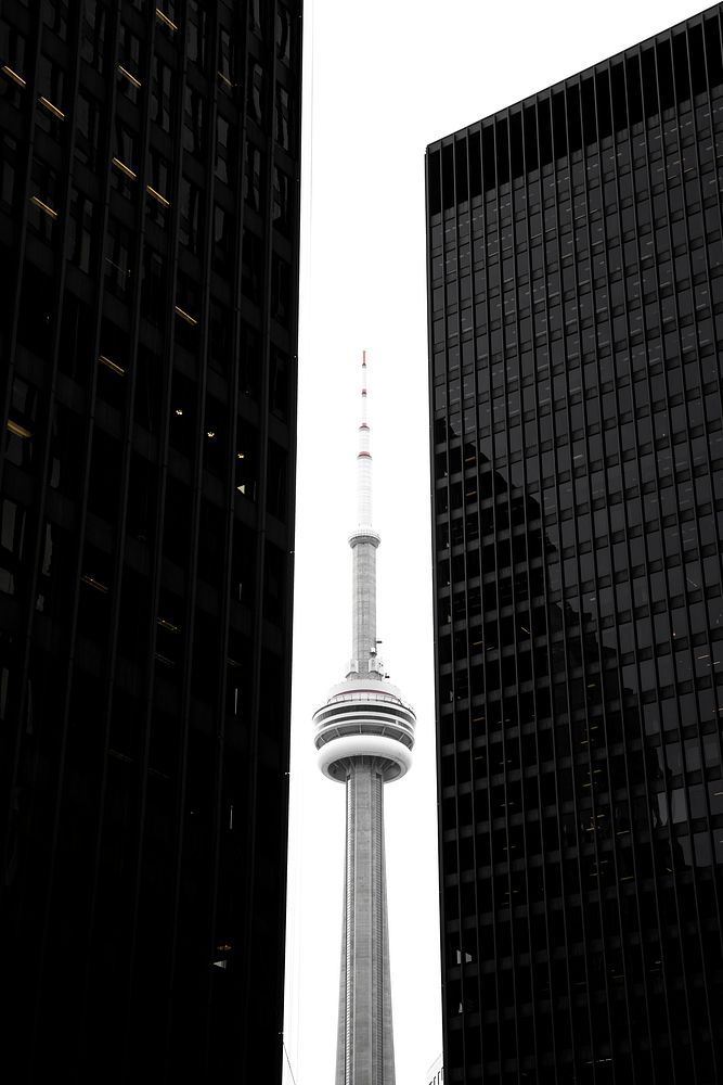 CN tower, Toronto, Canada. Original public domain image from Wikimedia Commons