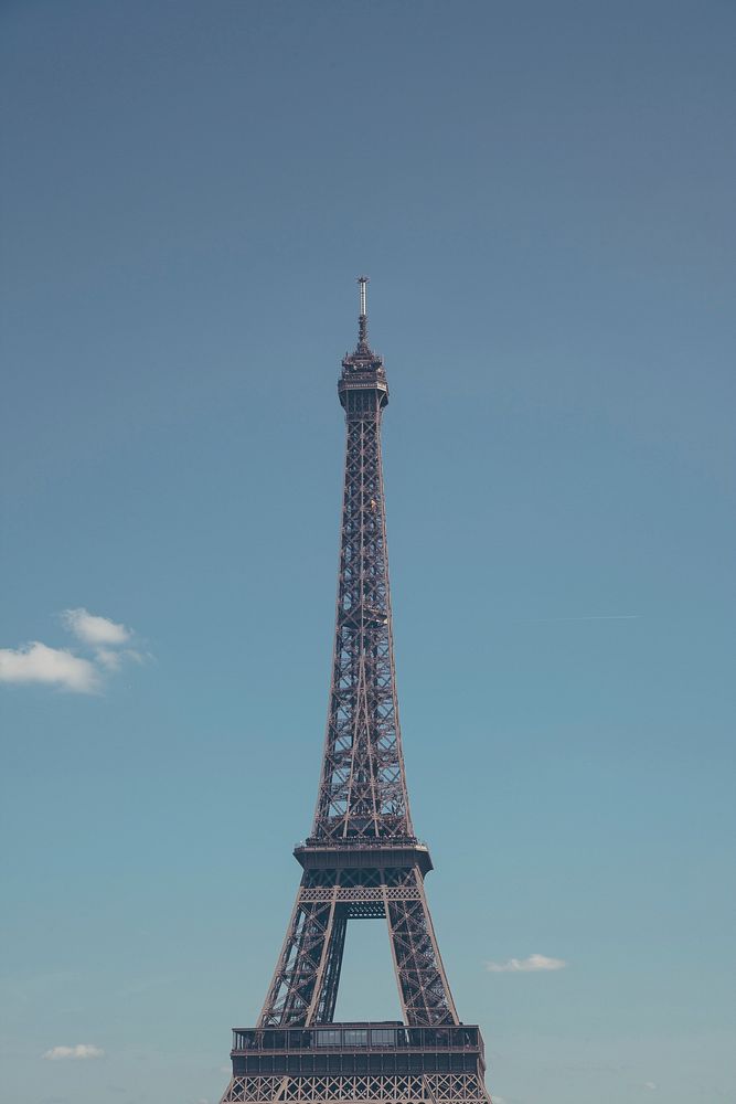 Eiffel Tower, Paris, France. Original public domain image from Wikimedia Commons