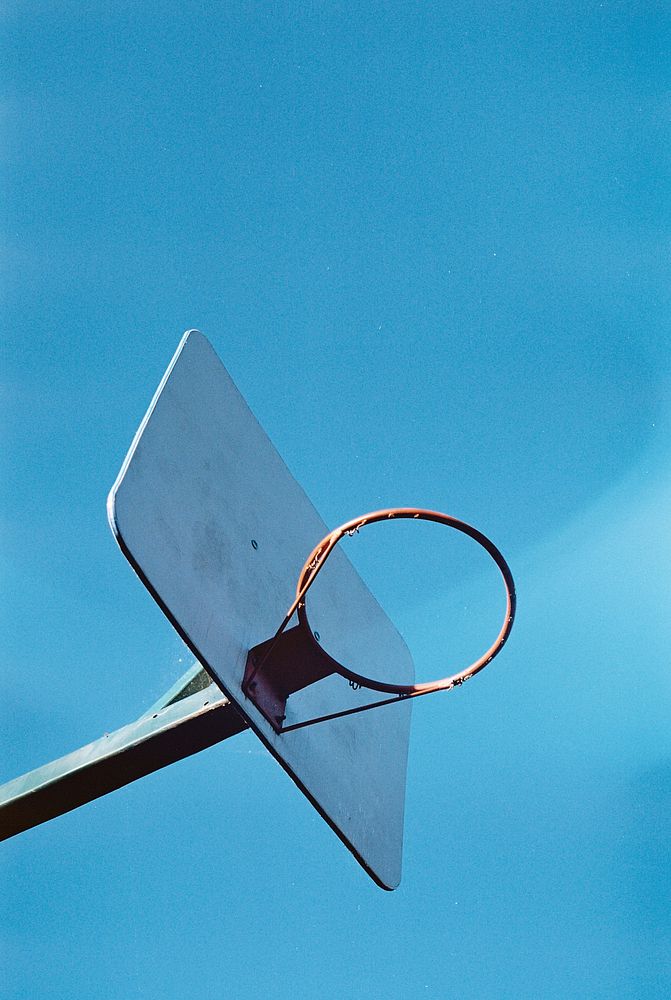 Basketball hoop. Original public domain image from Wikimedia Commons