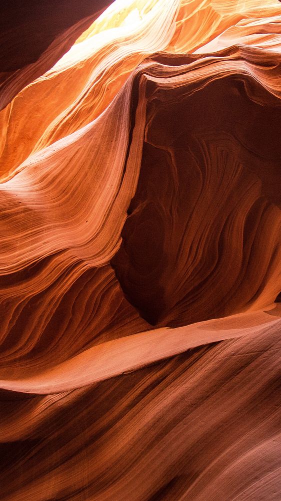 iPhone wallpaper Antelope Canyon, beautiful travel destination image. Original public domain image from Wikimedia Commons