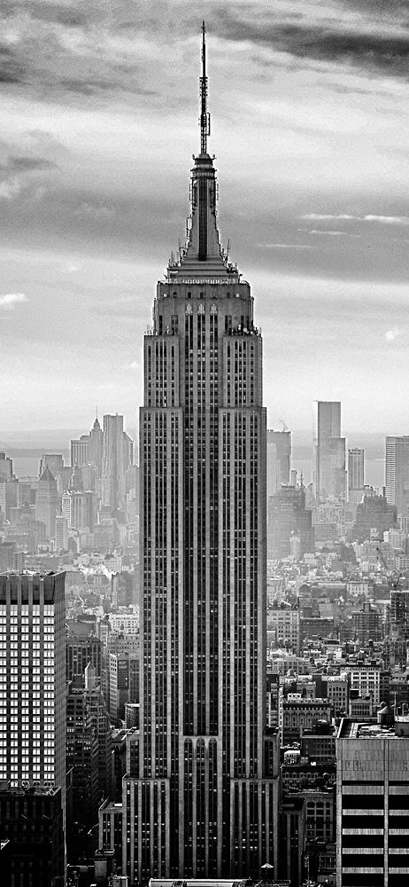 Empire State Building, New York City. Original public domain image from Wikimedia Commons