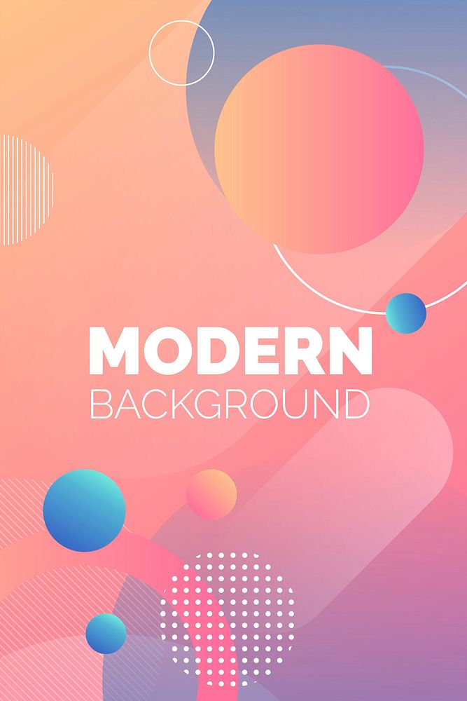 Colorful round modern background vector