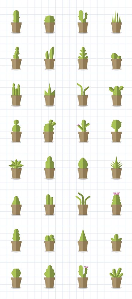 Collection of plants and tree vectors