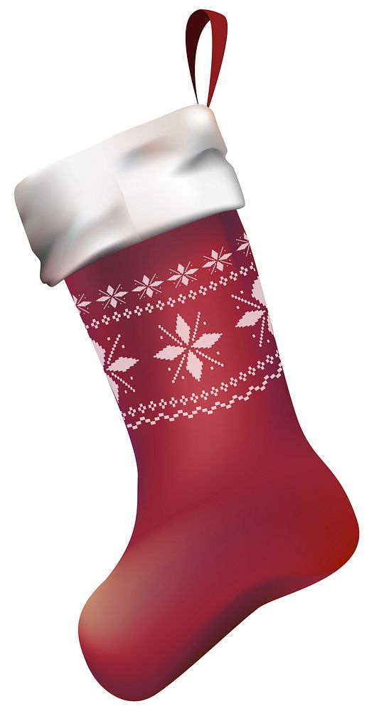 Illustration of Christmas stocking