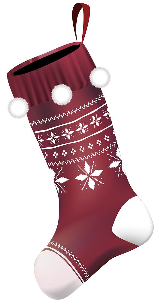 Illustration of Christmas stocking