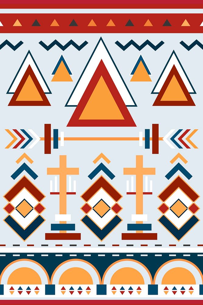 Tribal pattern background, colorful design