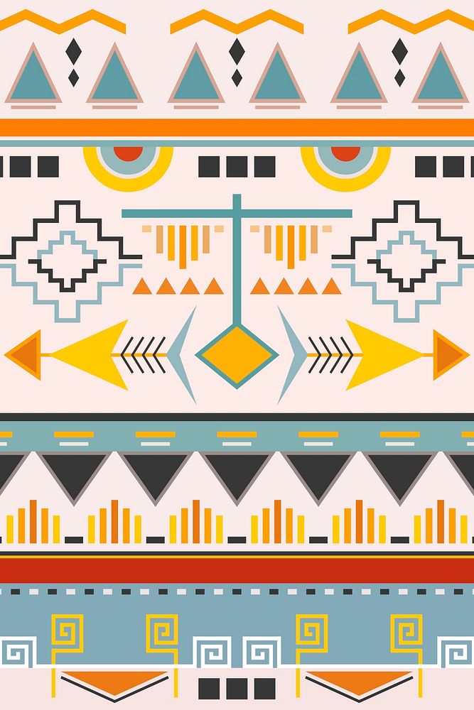 Pattern background, tribal design, colorful textile graphic